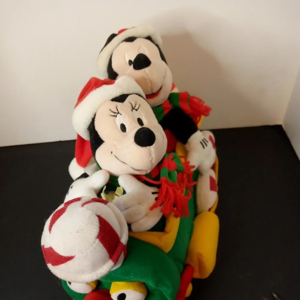 MICKEY & MINNIE MOUSE PLUSH Non Singing DISNEY CHRISTMAS TRAIN 2000 Doesn't Work